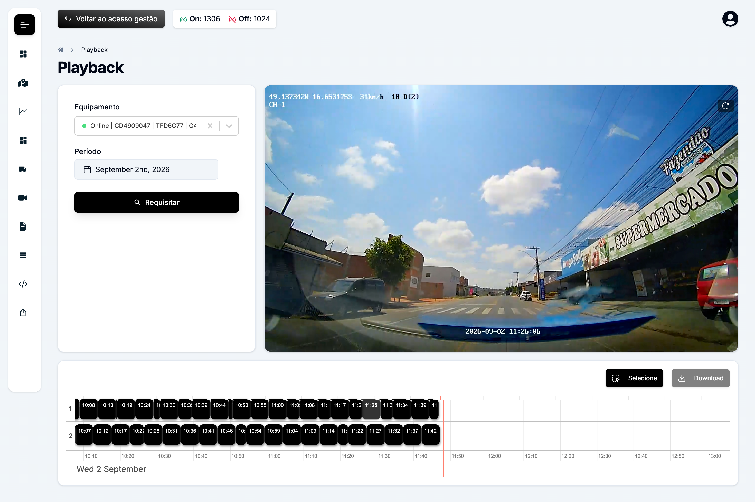 Download e Playback de Mídias